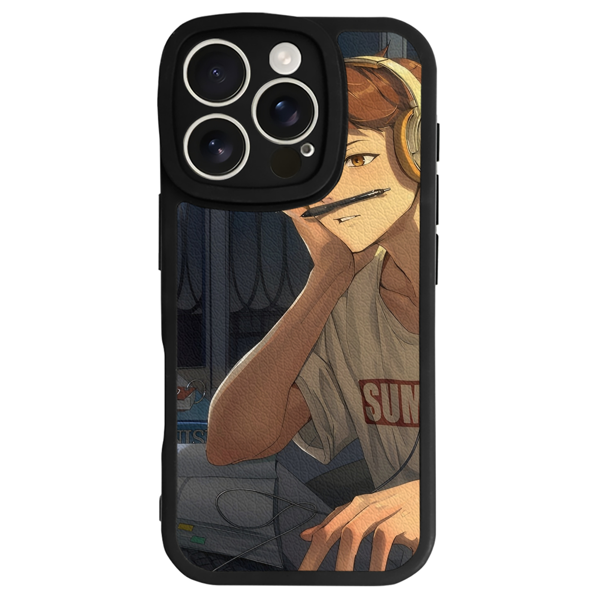 （画像用） ハイキュー!! Haikyu!! 【iPhone 16シリーズ対応】シリコンスマホケース（レザー調） 材質：シリコン